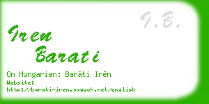 iren barati business card